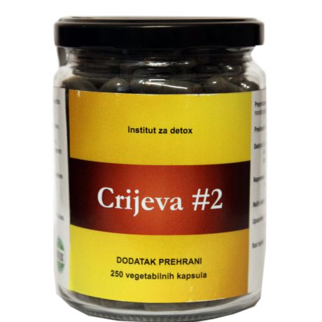 Crijeva #2 u kapsulama (250 kom.) -biljna formula za apsorpciju i eliminaciju toksina iz crijeva